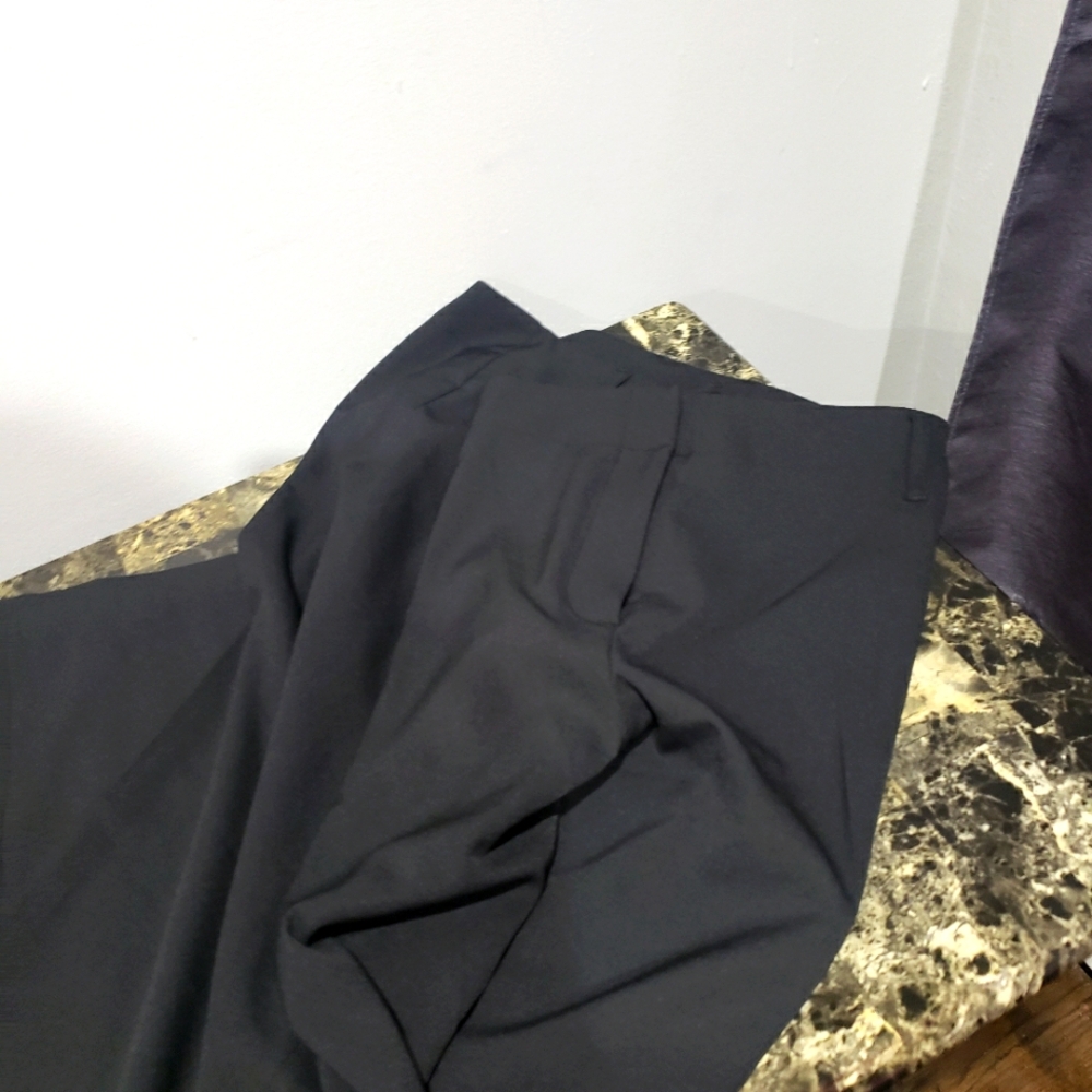 MIDNIGHT VELVET WOMEN'S 3X BLACK VEST PANT SUIT - Picture 6 of 7